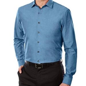 Kenneth Cole Classic Blue Dress Shirt